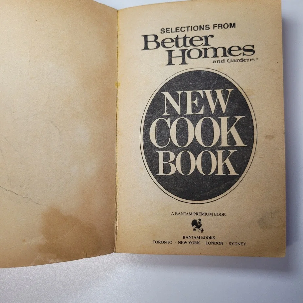 Better‎ Homes and Gardens Mini Cook Book Selections Bantam Mini 1983